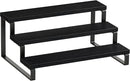 Giikin 3 Tier Spice Rack, Cabinet Organizer Shelf, Wooden Spice Rack for Countertop, Kitchen Counter Storage Shelves Cupcake Stand Holder Display Stand, Black by CozyNest Decor