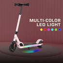 Caroma Electric Scooter for Kids Ages 6-12,150W/180WMotor,10 MPH Max Speed & 7 Miles,Colorful Lights,Adjustable Height & Speed,LED Display,Foldable Kids Electric Scooter 132 Lbs Max Load,Idea Gift by TinyTreasures Baby Boutique