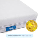 Moonlight Slumber Air Crib Mattress – Breathable, Washable, Dual-Sided Infant and Toddler Mattress with Open Core Design, Foam-Free, Hypoallergenic, 5.5", Standard Crib Size, Made in USA by TinyTreasures Baby Boutique