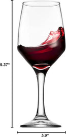 Godinger Wine Glasses, Italian Made Red Wine Glasses, Wine Glass, Stemmed Drinking Glasses, Glass Cups - Made in Italy, 15oz, Set of 4 by CozyNest Decor