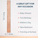 Wooden Growth Chart for Wall - Size Height Chart for Kids, Growth Measuring Board and Kids Height Wall Chart, Growth Chart for Kids, Height Chart for Wall - Natural (63"x6.7") by TinyTreasures Baby Boutique