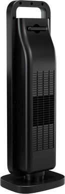 Comfort Zone Oscillating Digital Tower Heater with Remote Control for Indoor Use, Adjustable Thermostat, Timer, Overheat Protection, Tip-Over Switch, Ideal for Home, Bedroom, & Office, HT1206-GRY by CozyNest Decor