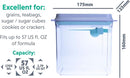 BopTop (1pc - 1700ml) Airtight Food Storage Container – Mechanical Silicone Seal Canister - BPA-Free - 1.79Qt by TinyTreasures Baby Boutique