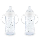 NUK Learner Cup 6+ Months Timeless Collection Amazon Exclusive 10 Oz – BPA Free Spill Proof Sippy Cup 2 Count (Pack of 1) by TinyTreasures Baby Boutique