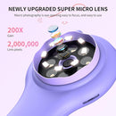 2Pcs Purple Kids Microscope-200X Fixed Focus Miniscope Portable Handheld Pocket Microscope -Science Toy for Toddlers, Christmas Birthday Gifts for Age 5 6 7 8 9 10 11 12 Girls Boys by TinyTreasures Baby Boutique