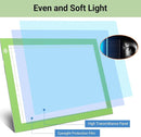 Tracing Light Table Ultra-Thin A4 LED Copy Board NXENTC Light Pad Drawing Display Pad Brightness Adjustable Stencil Artist Art Tracing Tatto Table Green by TinyTreasures Baby Boutique
