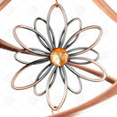 Red Carpet Studios 31041 Cosmix Wind Spinner Double Helix, 14-inch Long, Copper W/Flower & Crystal by GreenHaven Gardens