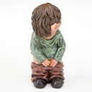 Bits and Pieces - Caught with His Pants Down Garden Statue - Naughty Gnome Yard Art, Funny Elf - Polyresin Statue Measures 13-1/2" High x 5" Wide by GreenHaven Gardens