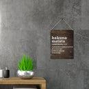 Qious Inspirational Gift Signs Hakuna Matata a Wonderful Phrase Meaning No Worries for the Rest of Your Days Wooden Hanging Sign Rustic Wall Art Home Decoration 10 x 8 Inches… by CozyNest Decor