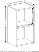Furinno Luder Bookcase / Book / Storage, 2-Tier Cube, Pink/White by TinyTreasures Baby Boutique