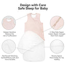 Rayon Made from Bamboo Sleep Sack 0-6 Months 1.0 Tog Ultra Soft Baby Wearable Blanket 0-3 Months Sleeping Sack 3-6 Months for Infant Newborn Babies Unisex Girl Boy 2-Way Zipper Breathable Lightweight by TinyTreasures Baby Boutique
