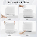 ASAKUKI Essential Oil Diffuser, Multifunctional Ultrasonic Aromatherapy Fragrant Oil Vaporizer Humidifier with Timer, Auto-Off Safety Switch, and 7 LED Light Colors, 700 ml (White) by TinyTreasures Baby Boutique