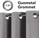 H.VERSAILTEX Three Pass Microfiber Blackout Thermal Insulated Grommet Panels Window Curtains/Drapes (Set of 2,52 x 96 Inch,Dove Gray) by CozyNest Decor
