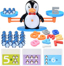 BAKAM Penguin Balance Scale Number Counting Blocks Games for Kids Ages 3-5, Montessori Math Games for Kids 5-7, Preschool Kindergarten Learning Activities, STEM Educational Toys for 3+ Year Old by TinyTreasures Baby Boutique