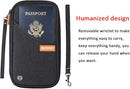 defway Passport Holder Travel Wallet - Family Passport Holder of 4, RFID Blocking Passport Wallet for Men Women, Travel Essentials for Flying, BLACK by TinyTreasures Baby Boutique