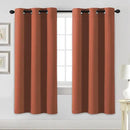 H.VERSAILTEX Blackout Curtains for Bedroom Thermal Insulated Room Darkening Living Room Curtains 72 Inch Long Grommet Privacy Protection Window Curtain Panels/Drapes for Nursery,2 Panels,Orange by CozyNest Decor