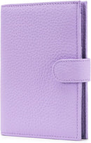 RFID Passport Holder Travel Wallet for Women, Leather Passport Cover Wallet with Card Holders SIM Slots,Zippered Coins Pocket and Cash Slot Slim Compact Travel Wallet (Taro Purple) by TinyTreasures Baby Boutique