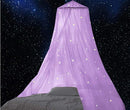 BCBYou Bed Canopy Mosquito Net with Fluorescent Stars Glow in Dark for Baby, Kids, and Adults, for Cover The Baby Crib, Kid Bed, Girls Bed Or Full Size Bed (Purple) by TinyTreasures Baby Boutique