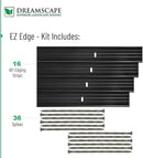 Dreamscape E-Z Edge Aluminum Landscape Edging - 12 Strips, 6ft Each (72ft Total), Black - Professional Quality Landscaping Border, Metal Divider for Lawn, Garden, Flowerbed… by GreenHaven Gardens