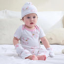 Baby Hats Mittens and Socks Set Cotton Newborn Hat Beanie Soft Infant Girls Boys Caps Gloves 0-6 month by TinyTreasures Baby Boutique