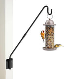 Deck Hook Wall Mounted,Extended Plant Hanger Outdoor,Bird Feeder Hanger-Metal Fence Shepherds Hooks Bracket for Hanging Hummingbird Feeder,Planter,Flower Baskets,Lantern-360°Rotating Pole by GreenHaven Gardens