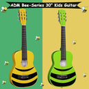 ADM Beginner Acoustic Classical Guitar Nylon Strings Wooden Guitar Bundle Kit for Kid Boy Girl Student Youth Guitarra Online Lessons with Starter Accessories (30 Inch, Geen) by TinyTreasures Baby Boutique