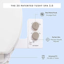 TUSHY Self-Cleaning Cool to Warm Water Bidet Attachment. Easy Universal DIY Install, No Plumber Required (Sink Connection Needed for Water Temperature Control), Bronze Knob by CozyNest Decor