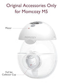 Momcozy Full Set Collector Cup Only Compatible with Momcozy M5 NOT for Others. Original M5 Breast Pump Replacement Accessories (160ml, with Double-Sealed Flange 24mm) by TinyTreasures Baby Boutique