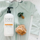 Zoey Naturals Sweet Citrus Baby Wash & Shampoo, Made For Sensitive Skin, Tear-free, Paraben-Free, All Natural, Made in the USA by TinyTreasures Baby Boutique
