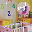 CdyBox Crib Canopy Holder Universal Metal Adjustable Clip-On Stand Bracket for Crib Cot Bed Mosquito Net(White, Stand only) by TinyTreasures Baby Boutique