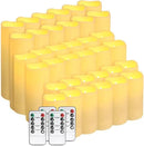 36-Pack Flickering Flameless Candles with Remote Control - LED Fake Candle Perfect for Wedding,Outdoor,Table,Halloween,Christmas Decor - Create a Magical Ambiance Effortlessly(Three Sizes) by CozyNest Decor