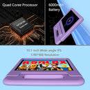 10.1" Kids Tablet Android 14 | 64GB Octa-Core 8GB RAM | Shockproof Case & Parental Control | 12H Fast Charge | HD Display w/Google Kids Space & Educational Apps | WiFi 6/Bluetooth/GPS | Ages 3-12 by TinyTreasures Baby Boutique