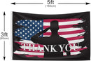 Veteran Military Garden Flag Thank You Veterans Flag for Military Soldiers Boots Memorial Day, 3x5 Ft Double Sided Christian Banners with Brass Grommets Outdoor House Decorations Flag by GreenHaven Gardens