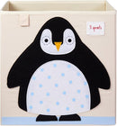 3 Sprouts Toy Storage Organizer: Toy Box Cube Organizer for Playroom, Nursery - Foldable Storage Bin - Penguin by TinyTreasures Baby Boutique