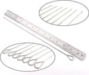 12 Inch Barbecue Skewers, Stainless Steel BBQ Skewers, Shish Kebab Kabob Skewers 12Pcs by GreenHaven Gardens