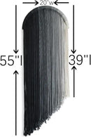 Macrame Wall Hanging Dip Dyed Macrame Decor for Living Room Bedroom Boho Decor 20" by CozyNest Decor