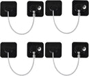 Fridge Lock (4 Pack),Refrigerator Lock with Keys,for Fridge, Cabinet Locks, Drawers, Dishwasher, Toilet and Child Safety Cabinet Locks, 3M Adhesive No Drilling (Black 4pcs) by TinyTreasures Baby Boutique