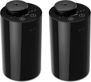 Waterless Diffuser for Essential Oil, Battery Operated Nebulizer, 0.7 Fl.Oz./ 20mL Capacity, Mini Scent Air Machine, 3 Countdown Timers & 3 Mist Levels for Home, Room, Car, Office - AN6 Black 2 Pack by TinyTreasures Baby Boutique