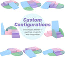 6-Piece Foam Climbing Blocks for Toddlers: Colorful Climbing Gym PU Leather Baby Foam Building Blocks Indoor Toy by TinyTreasures Baby Boutique
