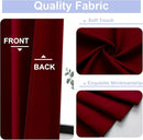 Simplebrand Ava Red Blackout Curtains for Bedroom 84 Inch Length 2 Panels Set, Solid Thermal Insulated Privacy Nursery Window Treatment Curtains Blackout Drapes, W40 x L84 Inch, Red by TinyTreasures Baby Boutique