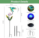 HONGLAND Outdoor Solar Lights for Garden Decor - 46 Inch Hummingbird Solar Lights for Outside, Solar Hummingbird Decorative Garden Stakes for Lawn Patio Yard by GreenHaven Gardens