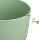 Plant Pots 8 Inch Set of 4, Flower Pots with Multi Mesh Drainage Holes, Planters for Indoor Outdoor Garden Plants and Flowers（Green） by GreenHaven Gardens