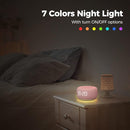 Buffbee Sound Machine & Alarm Clock 2-in-1-0-100% Display Dimmer, Under Light, Sleep Timer, Precise 30-Level Volume Control White Noise Machine by TinyTreasures Baby Boutique