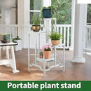 Plant Stand - Aluminum Indoor/Outdoor Flower Rack, Waterproof & Rust-Proof, Stable Support for Pots, Perfect for Living Room, Balcony, Garden, and Office (White, 4 Tier) by GreenHaven Gardens