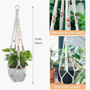 Belit 2 Pack Macrame Plant Hangers Indoor Hanging Planter Basket Decorative Flower Pot Holder Rope for Indoor Outdoor Home Decor by GreenHaven Gardens