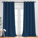 NICETOWN Window Drapes Long Curtains - (52 inches Wide x 108 inches Long, Moroccan Blue, 2 Pieces) Living Room Panels Grommet Top Window Treatment for Hall & Guest Room by TinyTreasures Baby Boutique