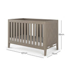 Child Craft Kieran 3 in 1 Convertible Crib, Baby Crib Converts to Day Bed, Toddler Bed, 3 Adjustable Mattress Positions, Non-Toxic, Baby Safe Finish (Crescent Gray) by TinyTreasures Baby Boutique