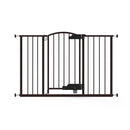 Ingenuity Easy Open Baby Gate & Dog Gate, Hands-Free Open Patent-Pending Foot Pedal, 27.5"-52" Wide, 28" Tall, Hardware or Pressure Mounted, Install in Doorway, Bottom of Stairs, or Wall - Espresso by TinyTreasures Baby Boutique