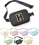 YOOLIFE Customized Gifts for Women - Personalized Birthday Gift for Mom, Mom Gifts From Daughter, Mother In Law Gifts, Mama Gift Idea, Black Initial Crossbody Bag Belt Bag H by TinyTreasures Baby Boutique