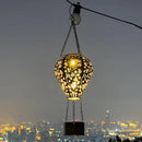 Bee Decor Hot Air Balloon Solar Lantern – Outdoor Decorative Hanging Light for Garden Yard Patio Porch Lawn and Pathway – Unique Housewarming, Birthday Gift for Women Mom Grandma by GreenHaven Gardens